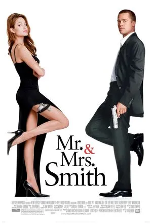 Mr. & Mrs. Smith 2005 Hindi Dual Audio HD Poster Download - filmyfly